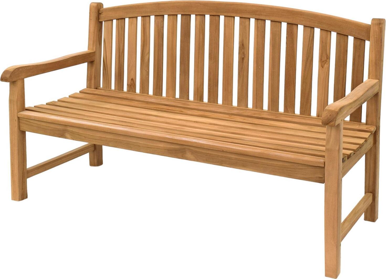 Gartenbank Bari Teak Massivholz 150 cm Ohne