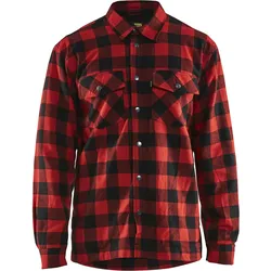 Blakläder Flanellhemd Gefüttert 3225 1131 in div. Farben - rot/schwarz - L