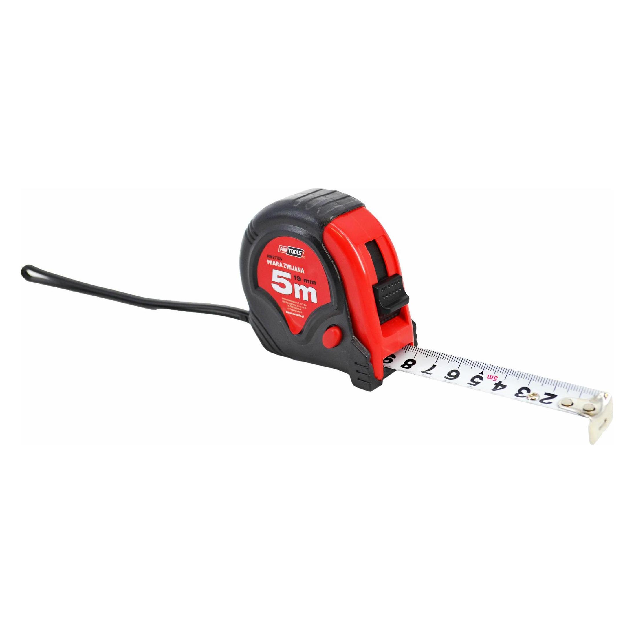 Awtools rotschwarzgerollte Massnahme 5m x 19 mm (5 m) (35615966)