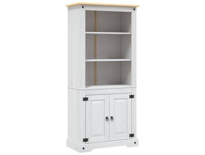 vidaXL Buffetschrank Mexiko-Stil Kiefernholz Weiß 80x40x170 cm