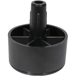 Wagner System, Möbelgleiter + Schutzpuffer, QuickClick Lounge Möbelgleiter, mit Zapfen, ø 44mm,Höhe 24mm,Kunststoff,schwarz (100 Stk.)