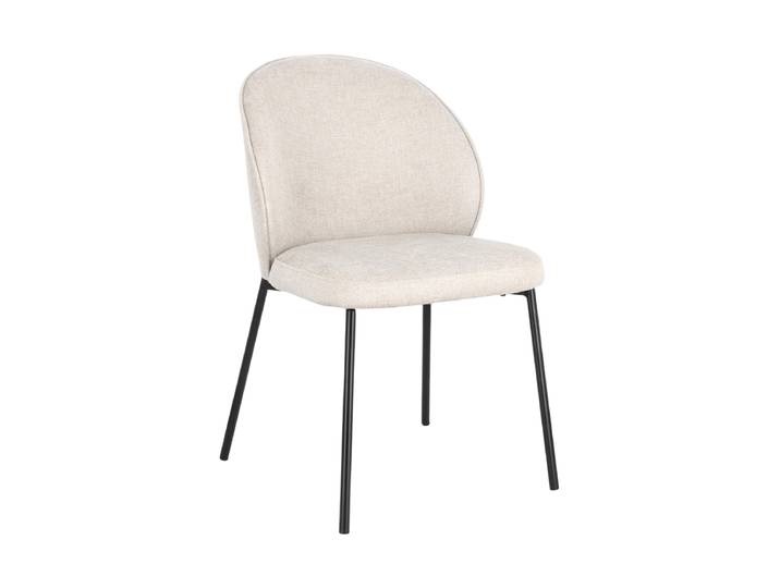 Design Esszimmerstuhl „Wendy“ Beige/Schwarz Bizzotto