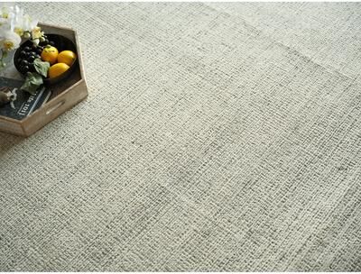 Exquisite Rugs Elements Handmade Hand Tufted New Zealand Wool Gray/Ivory Area Rug.
