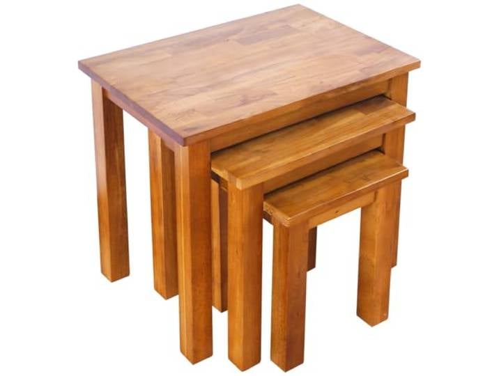 Aurotrice Eiche Beistelltische, stapelbar, 3 Tische, Couchtisch, massiv