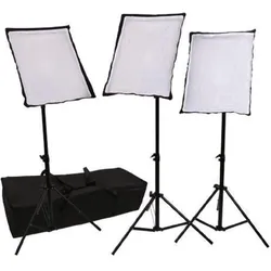 Studioking Tageslicht Set SB03 3x135W, Dauerlicht, Schwarz