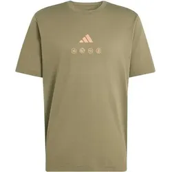 ADIDAS Herren Shirt CLIMACOOL CITY TECH ILLUSTRATION GRAFIK, Größe M in Grau Grau