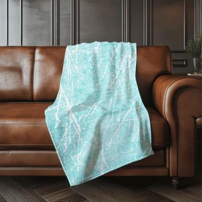 Addison Rugs Premium Machine Washable Contemporary Fragment Sherpa Throw Blanket