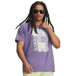 UNDER ARMOUR Logo Collage T-Shirt Herren 520 - purple luxe/refresh mint L