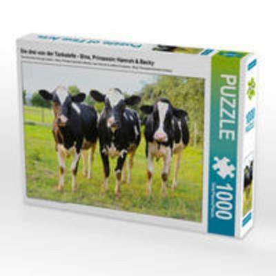 CALVENDO Puzzle Die drei von der Tankstelle - Bina, Prinzessin Hannah & Becky | 1000 Teile Lege-Größe 64x48cm Foto-Puzzle für glückliche Stunden