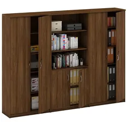 Schrank-Set MIRELLI, Typ VII – Nussbaum