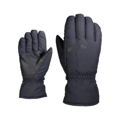 Skihandschuhe ZIENER "STEFEN-Z", Herren, Gr. 8,5, schwarz, Kunstfaser, Handschuhe, windabweisend, wasserabweisend