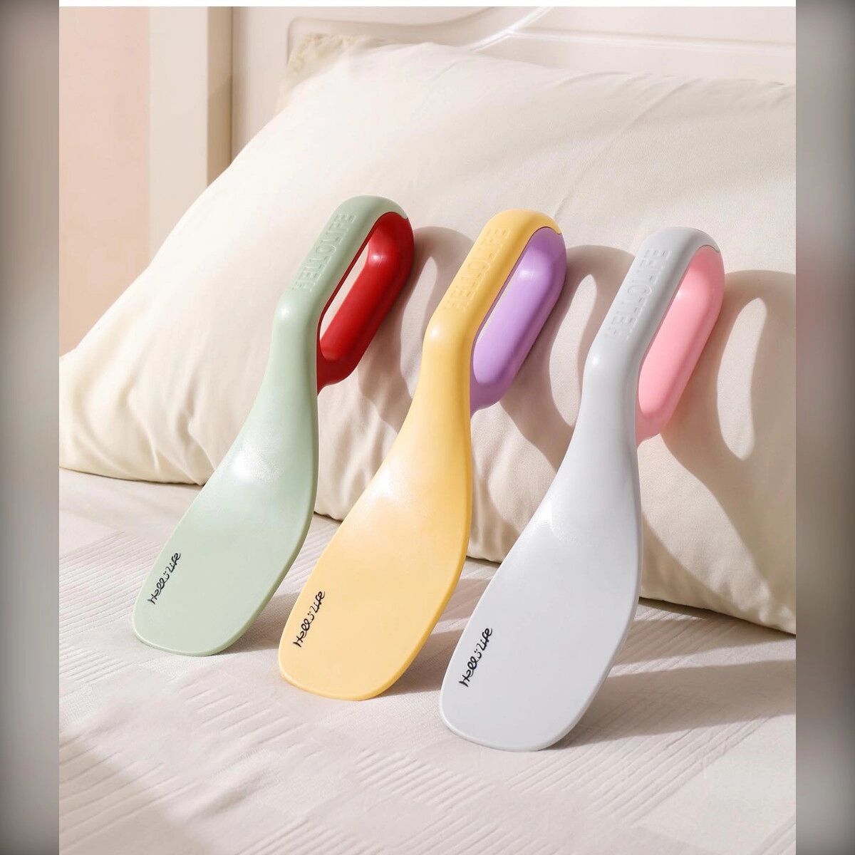 INF Élévateur de matelas 2 pièces - Tasseur de drap mains libres pour faire le lit rapidement, enlève poils et peluches,