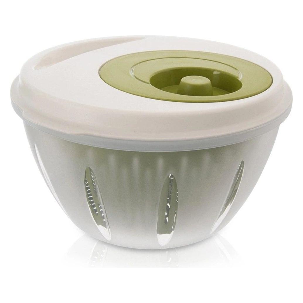 Aptel ELA 4,5 L ORION Salatschleuder, manuell mit Kurbel, grün-weiss (61552603)