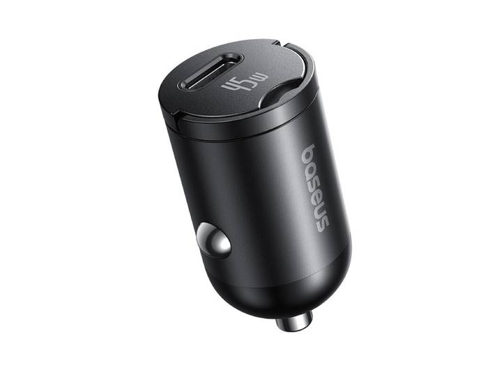 Baseus PrimeTrip VP2 Autolader 45W Kosmisch Zwart (met Baseus Mini Witte Serie Snellaadkabel USB-C naar USB-C 60W (20V/3A), 1m, Zwart)