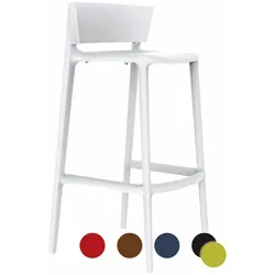 Vondom »AFRICA« Outdoor Barstuhl Sitzhöhe 66 cm / Basic matt / Red