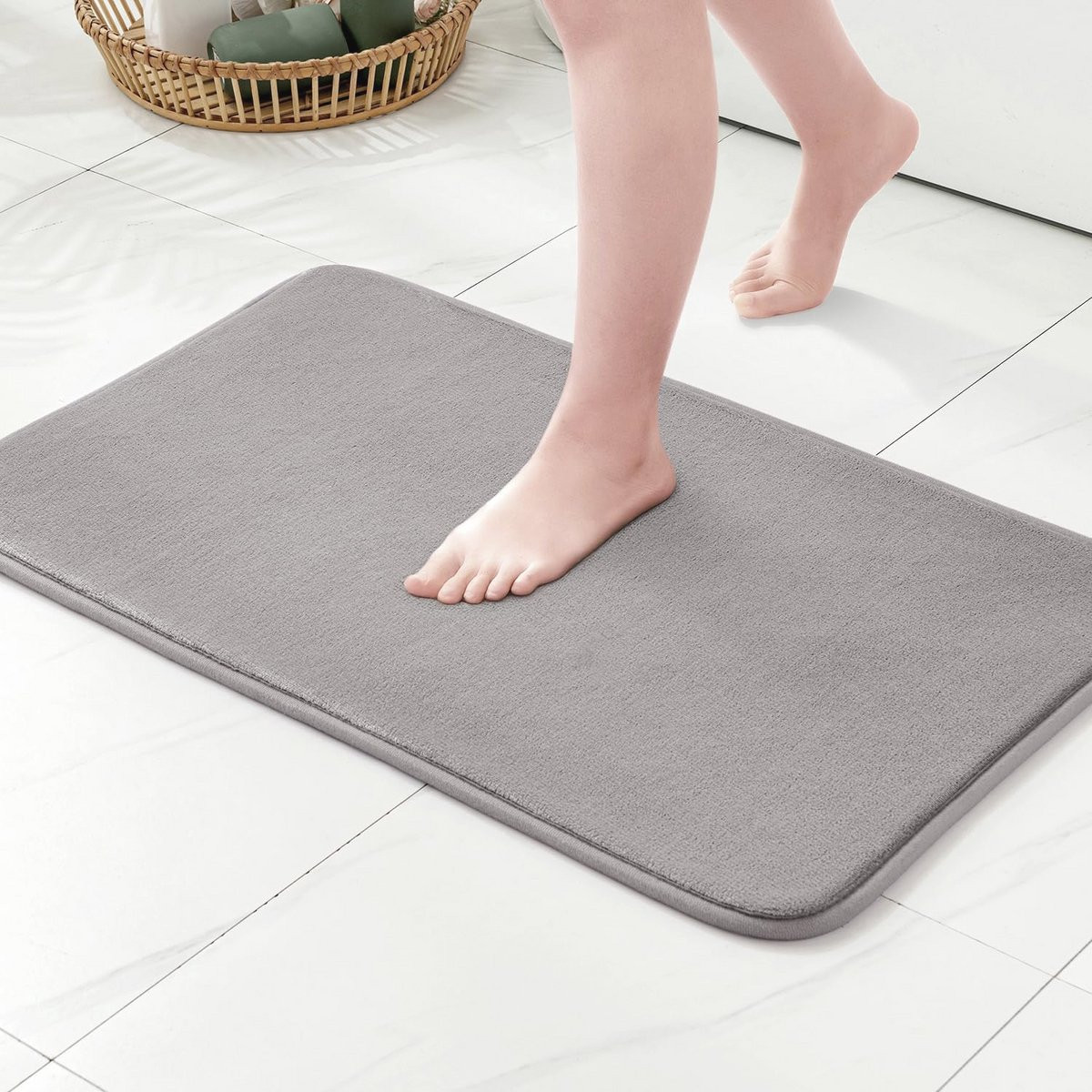 Antislip Badmat met Hydrofiel Geheugenschuim - Zachte en Comfortabele Ingangmat - 40 x 60 cm