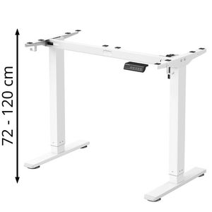 Songmics Schreibtischgestell LSD021W01, 4 Memoryspeicher, elektrisch höhenverstellbar, 90-140 x 72-120 cm (B/H), weiß