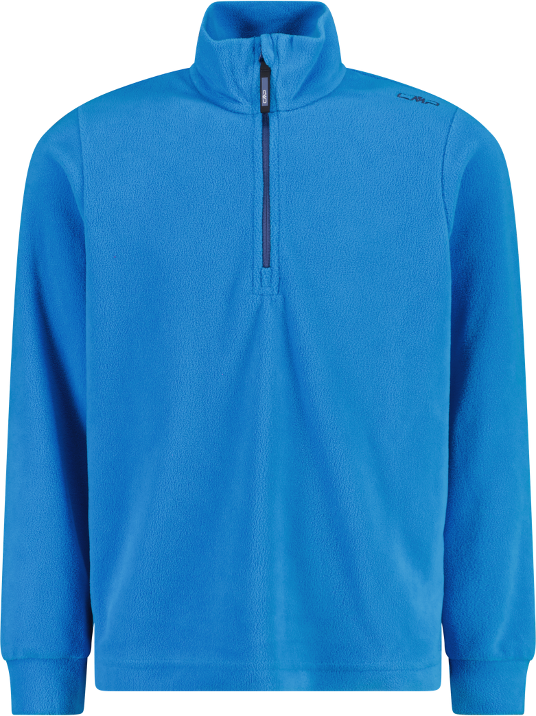 Fleeceshirt CMP "KID FLEECE SWEAT", Jungen, Gr. 140, blau (river, infini), Stoff, Obermaterial: 100% Polyester, Shirts Fleeceshirt, für Kinder river, infini 140