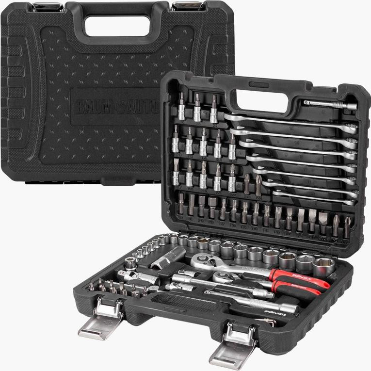 Rock FORCE Gereedschapsset, 82-delig, 1/4" en 3/8" (4-22mm)