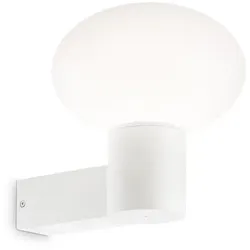 Ideal Lux Außenwandleuchte CLIO, IP44, E27, ohne Abdeckung, Aluminium, Weiß IDEA-146775