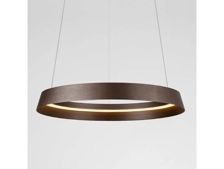 Suspension Ormi Ø 45cm Marron/Marron Aluminium LED non-remplaçables Module LED