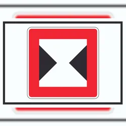 HB-Druck Begrenzte Fahrwasserbreite Durchfahrtsbreite begrenzt Symbol A6 (105x148mm)