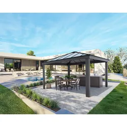 Canopia Dallas 4,3x4,3m Gartenpavillon, anthrazit