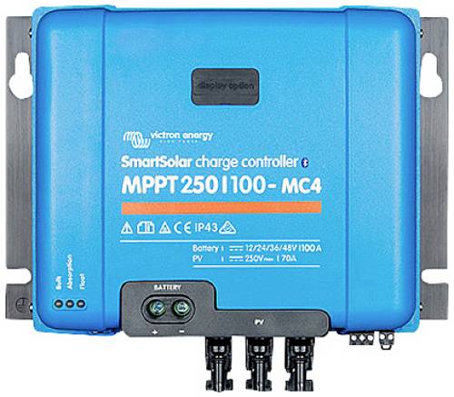 Victron Energy SmartSolar 250/100-MC4 VE. Can Laderegler MPPT 12 V, 24 V, 48V 100A