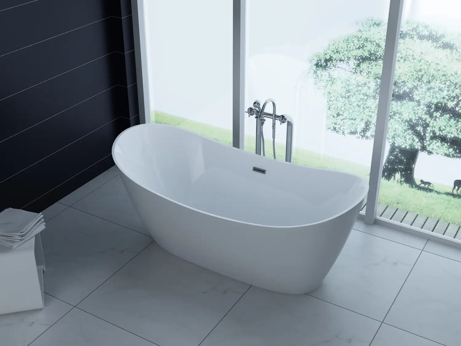 Badewanne Bolsena White 170x80cm