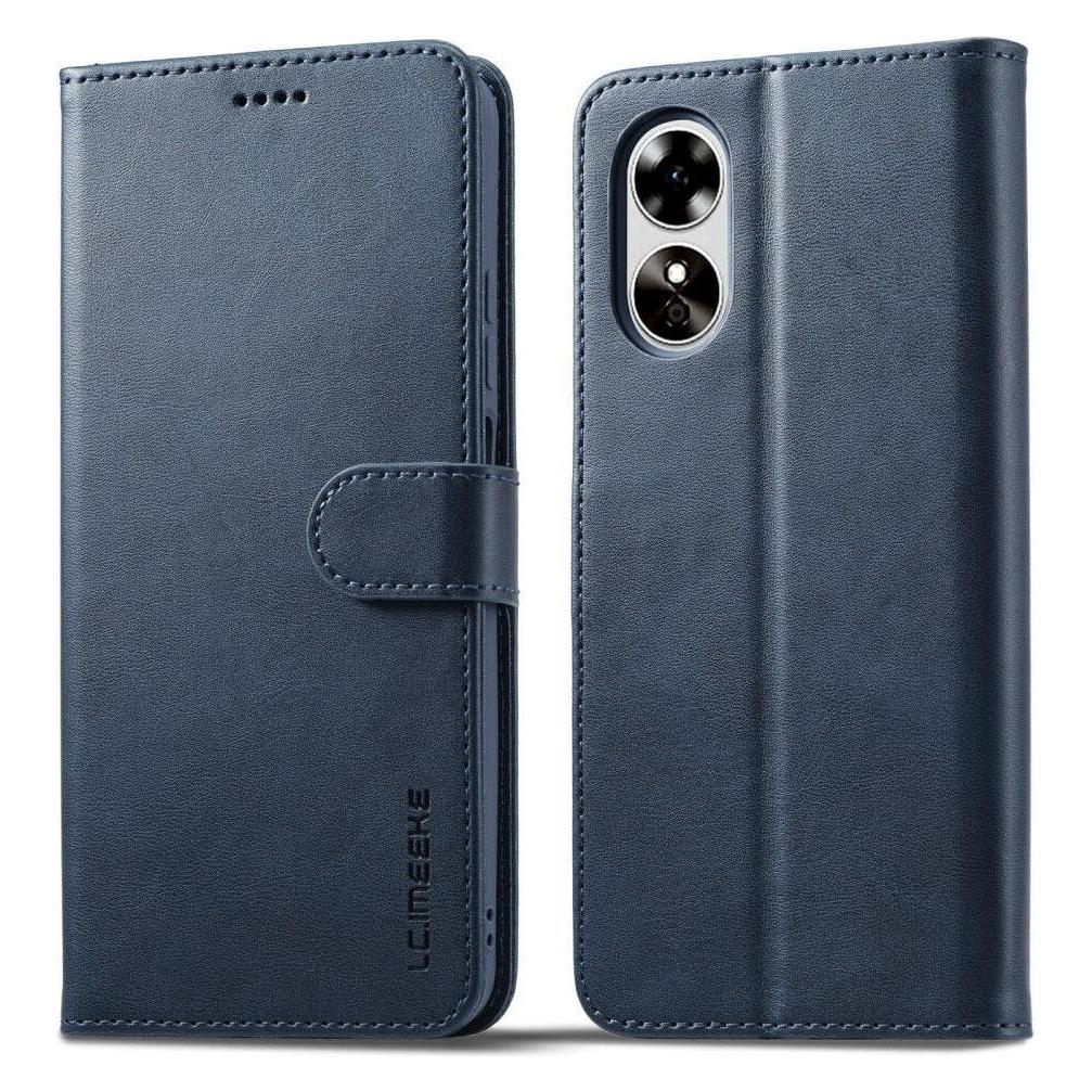 LC.Imeeke OPPO A58 5G / A78 5G - Leder Etui Hülle blau (Oppo A78 5G) (660137675C)
