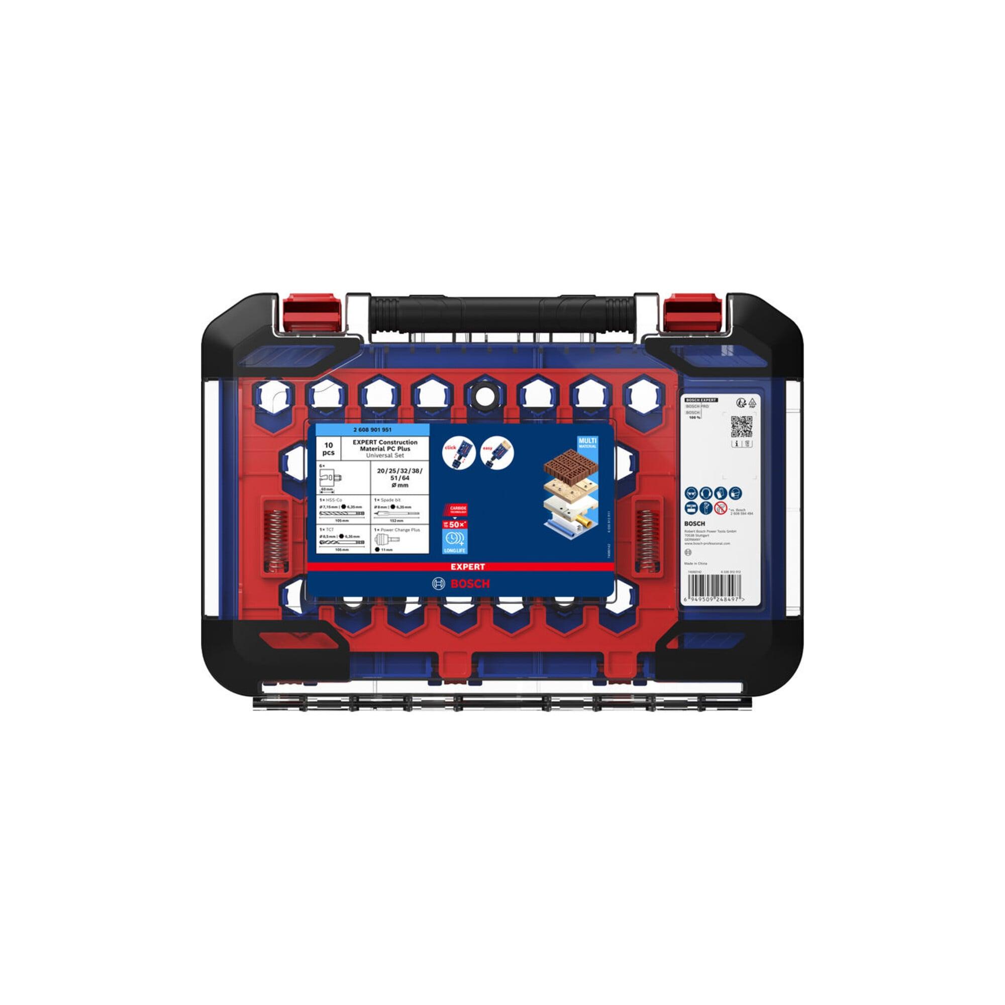 BOSCH EXPERT Construction Material Power Change Plus-Lochsägen-Set, 10-tlg. (2608901951)