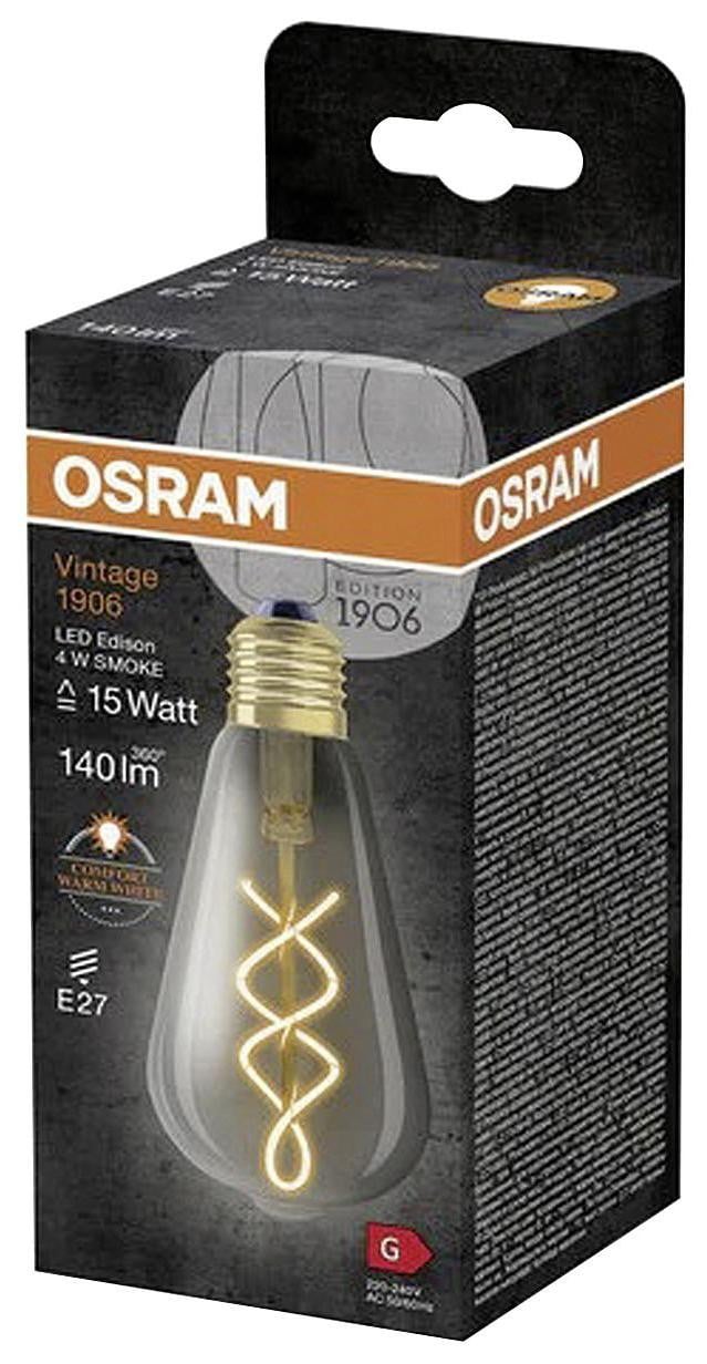 Osram LEDISON LED Filament lamp 4W/818 S FIL SM E27 rookglas