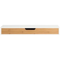 SoBuy Wandregal mit Schublade Holzfarbe 59,99x24,51x8cm Modern