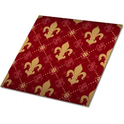 FLIESENAUFKLEBER 9 Stück 30x30 cm selbstklebend Königliche Lilien