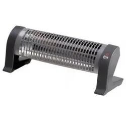 FM Heating 2302-C Elektroheizgerät Schwarz, Grau 1200 W Elektrischer Quarzheizkörper