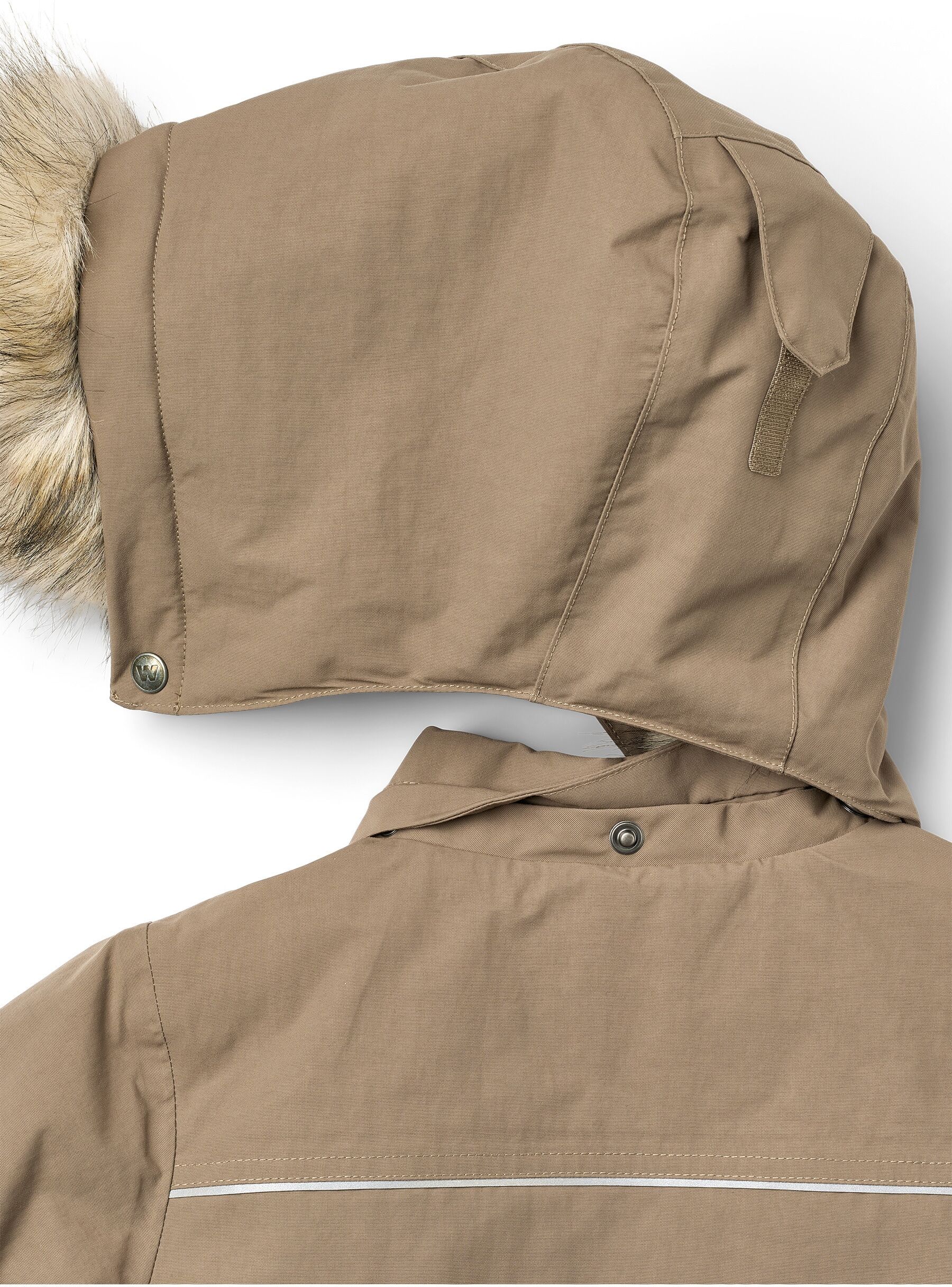 Winterjacke WHEAT "WHEAT Jacket Kasper", Jungen, Gr. 98, beige (dry wood), 100% Nylon, unifarben, normal, ohne Ausschnitt, Jacken Winterjacke, winddicht