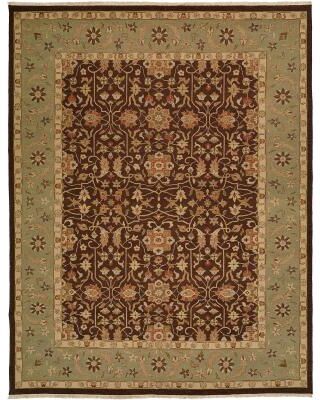 KALATY Sierra Ivory/Rust Wool Soumak Area Rug