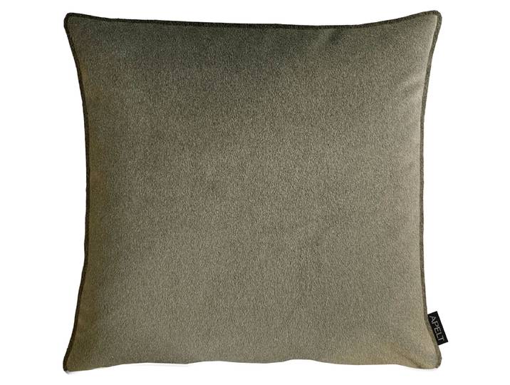 Dekokissen APELT Tyrol , grün (grün, unifarben), B:46cm H:0,5cm L:46cm, Polyester, Dekokissen_Sitzkissen_Kissenhüllen, Dekokissen, in lässigem Lodenlook