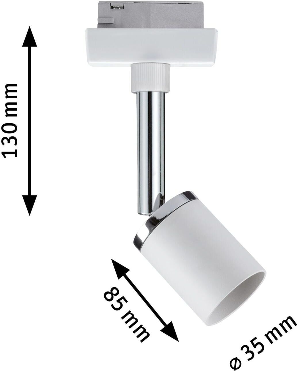 PAULMANN Deckenspot "URail Spot Pu", weiss (weiß), H: 11cm, Leuchten, Deckenspot weiß H: 11cm
