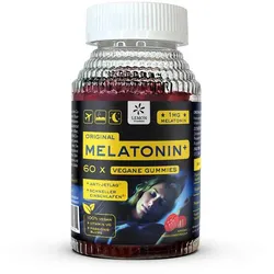 ORIGINAL MELATONIN VEGAN GUMMIS 60 St Lutschpastillen