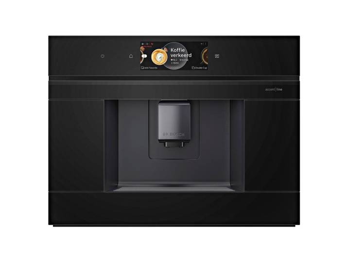 Bosch Kaffeevollautomat, Schwarz, Metall, Kunststoff, 59.4x45.5x38.5 cm, Betriebskontrollleuchte, Kindersicherung, Wassernachfüllanzeige, automatische Zubereitung mit einem Knopfdruck, Kaffeesatzbehälter entnehmbar, doppelter Mahl- und Brühvorgang möglich, Kochgeschirr, Küchengeräte, Kaffeemaschinen & Milchschäumer