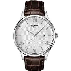 Tissot T-Classic Tradition T063.610.16.038.00 - silber,braun - 42mm