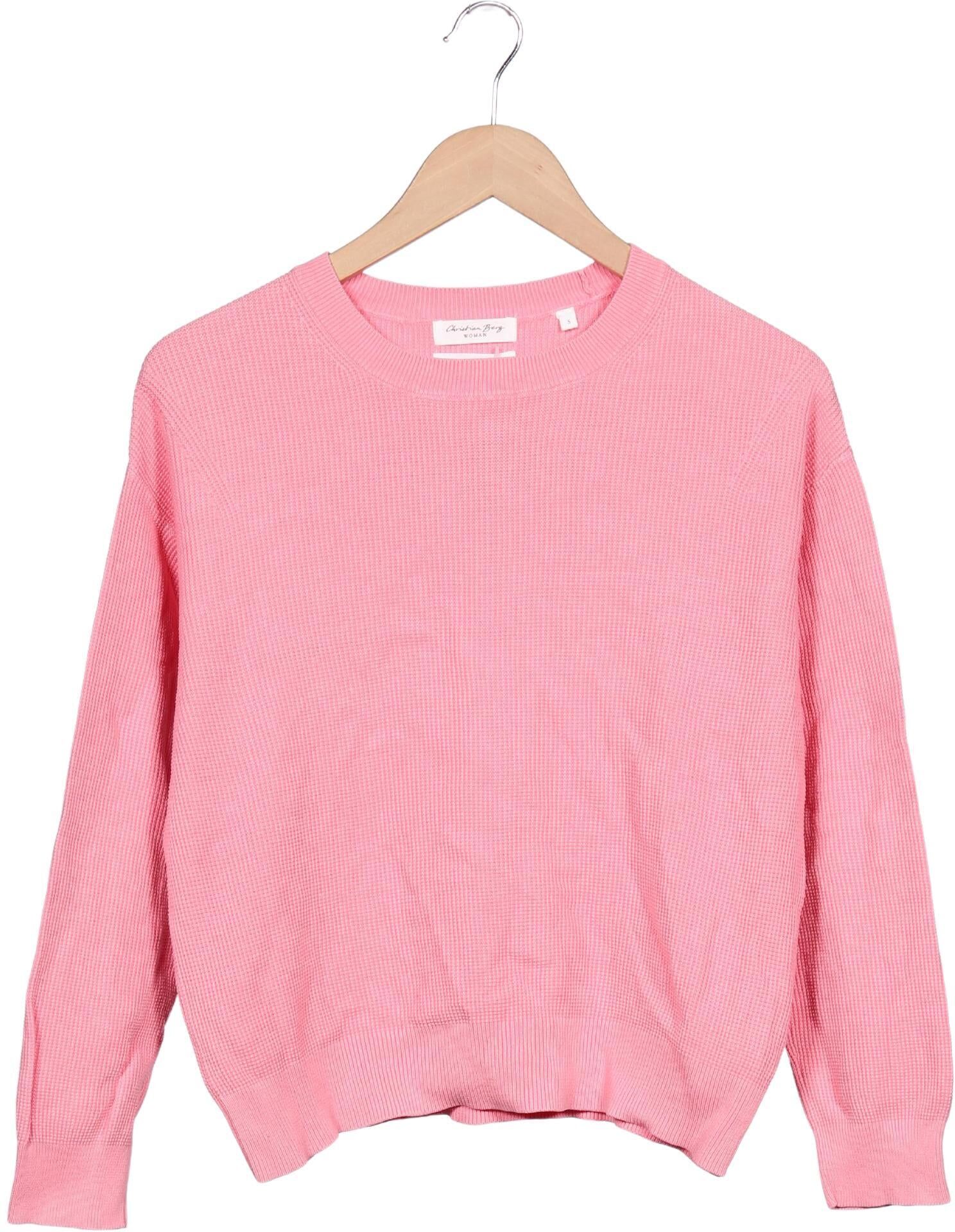 Christian Berg Damen Pullover, Pink, Gr. S, Baumwolle - Second Hand
