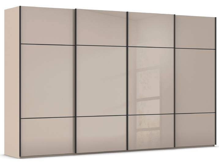 rauch Kleiderschrank Schrank Garderobe Schlafzimmerschrank SCALE-TRIO edle dreigeteilte Front mit 2 Zierleisten Glasfront MADE IN GERMANY