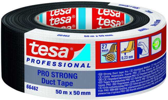 tesa Ruban adhésif toile 66462 50 x 50 noir (66462-00002-00)