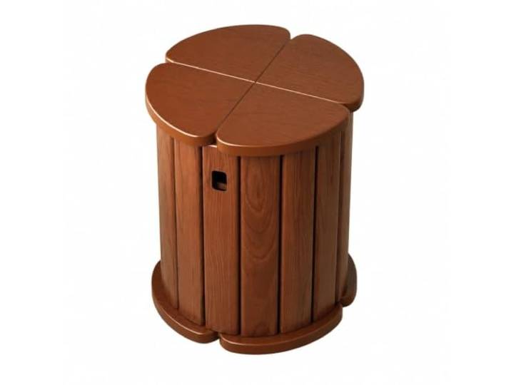 YDHFCD Stapelbare Holzhocker aus Massivholz mit Rollenfuß Passt unter den Esstisch und rollt leicht(Style 2)