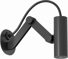 Kludi ASANA Tubeflex Mini-Kopfbrause 6921039-00 Verstellbar Wandmontage Mattschwarz