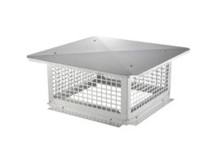 VEVOR Schornsteinabdeckung Edelstahl 304 Kaminhaube 582x582x245mm Kaminabdeckung Vogelschutz Regenhaube Schornsteinhaube 2 Installationsmethode Kaminhut kompatibel mit verschiedenen Schornsteintypen