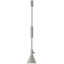 Tecnolumen Eleu LED Pendelleuchte, grau lackiert