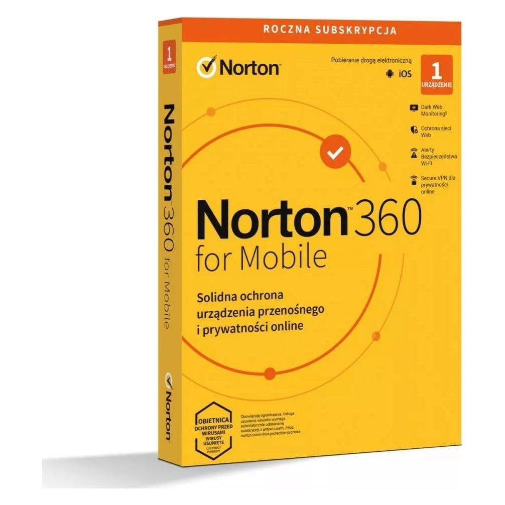 Norton Norton360 Mobile PL 1 user, 1 device, 1 year 21426915 (1 User, 12 Monate) (21426915)